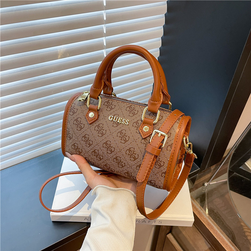 Modern Chic All-Season PU/Artificial Leather/Microfiber Leather, Cloth / Textile Women's Handbags Other Bags | Color: Brown | Image 1