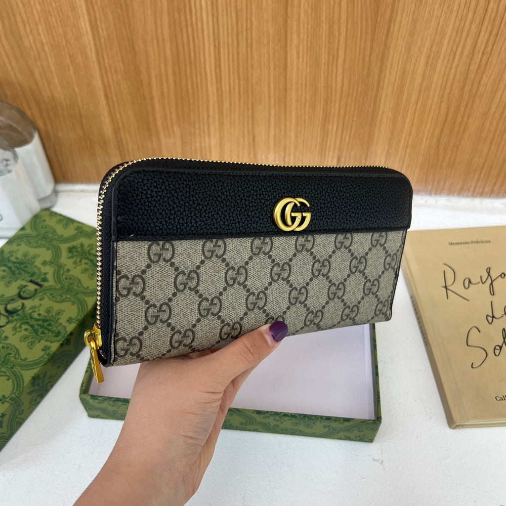 Modern Chic All-Season PU/Artificial Leather/Microfiber Leather, Cloth / Textile Women's Functional Bags Purses/Wallet | Color: Black | Image 2