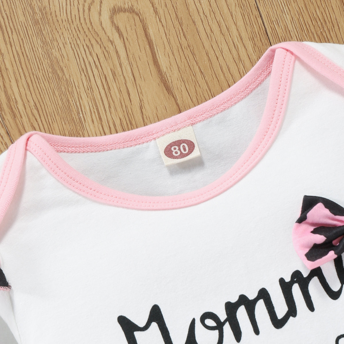 Trendy Autumn Baby Girls' Pants Suit, Ages 0-6 Months | Color: Pink | Image 3