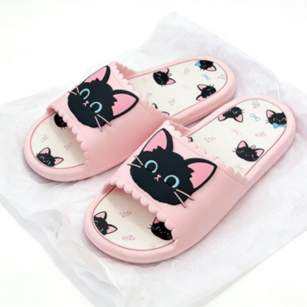 Modern Chic All-Season Plastic/Resin/Board/Acrylic Women's Home Slippers | Color: Pink | Image 3