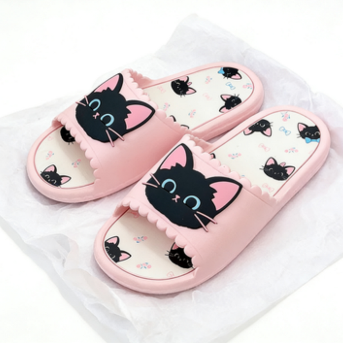 Modern Chic All-Season Plastic/Resin/Board/Acrylic Women's Home Slippers | Color: Pink | Image 3