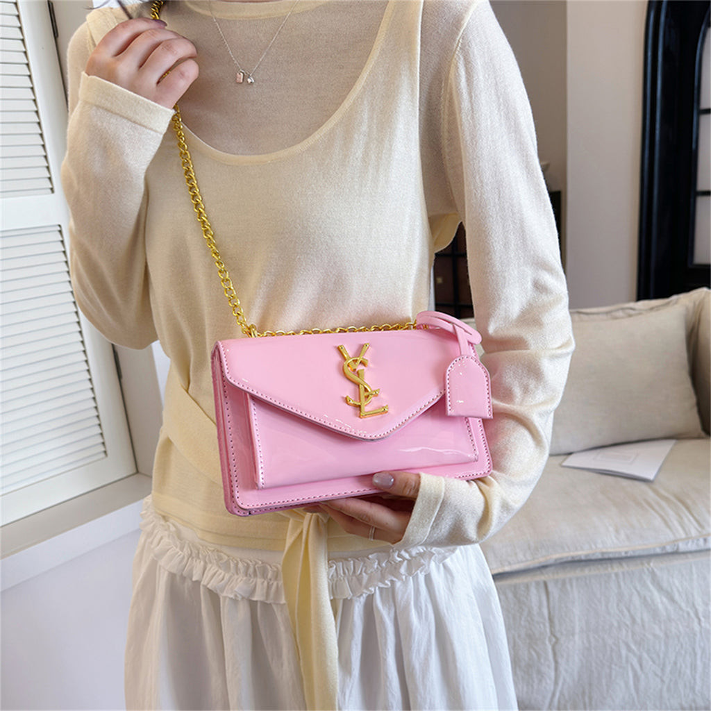 Modern Chic All-Season PU/Artificial Leather/Microfiber Leather, Patent Leather/Glossy Women's Handbags Other Bags | Color: Pink | Image 3