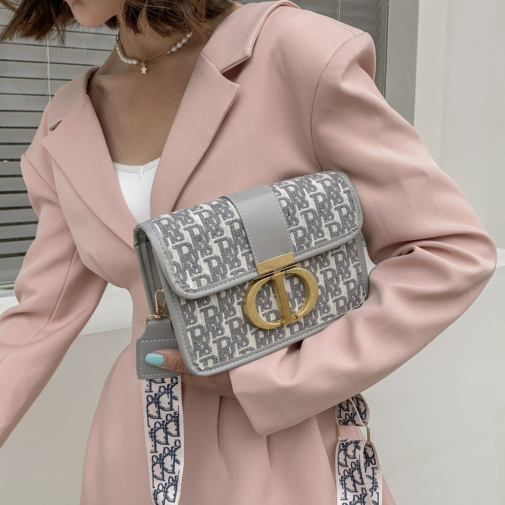 Modern Chic All-Season Cloth / Textile Women's Crossbody Bags Box Bags | Color: Grey | Image 2