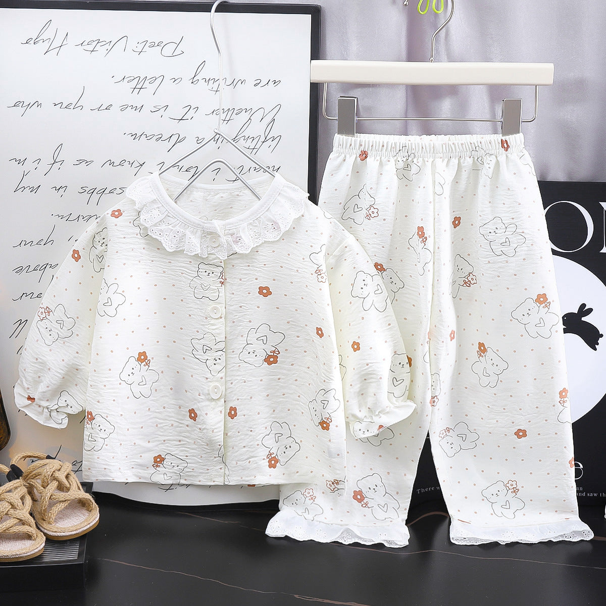 Sweet & Cute Summer 2-Piece Girls' Pajama Set, Ages 2-13 | Color: Style 2 | Image 1