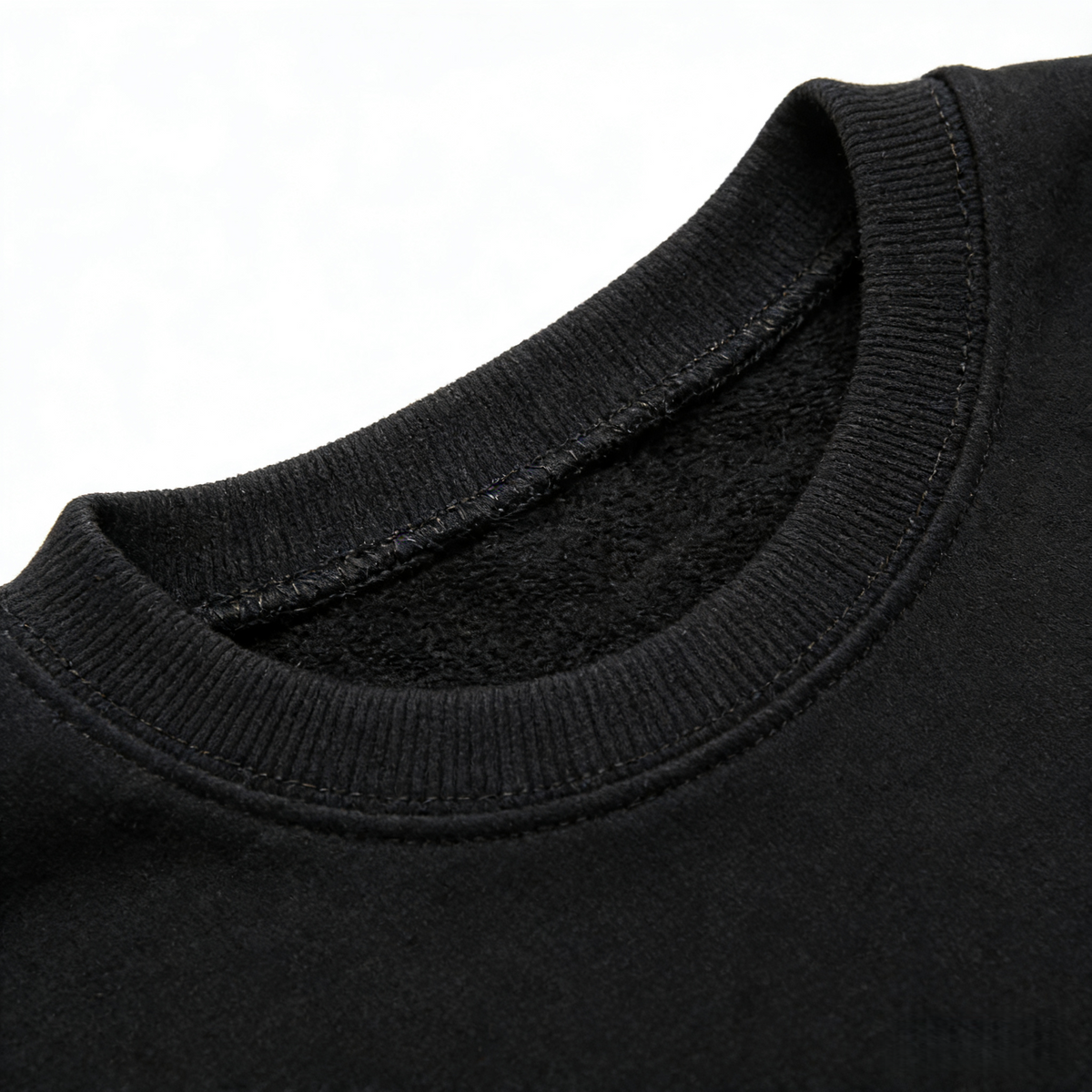 Modern Chic All-Season Minimalist Autumn Girls' Sweatshirt, Ages 3-14 | Color: Black | Image 2