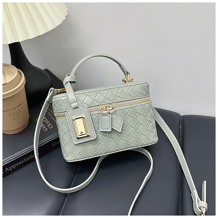 Modern Chic All-Season PU/Artificial Leather/Microfiber Leather Women's Crossbody Bags Box Bags | Color: Green | Image 1