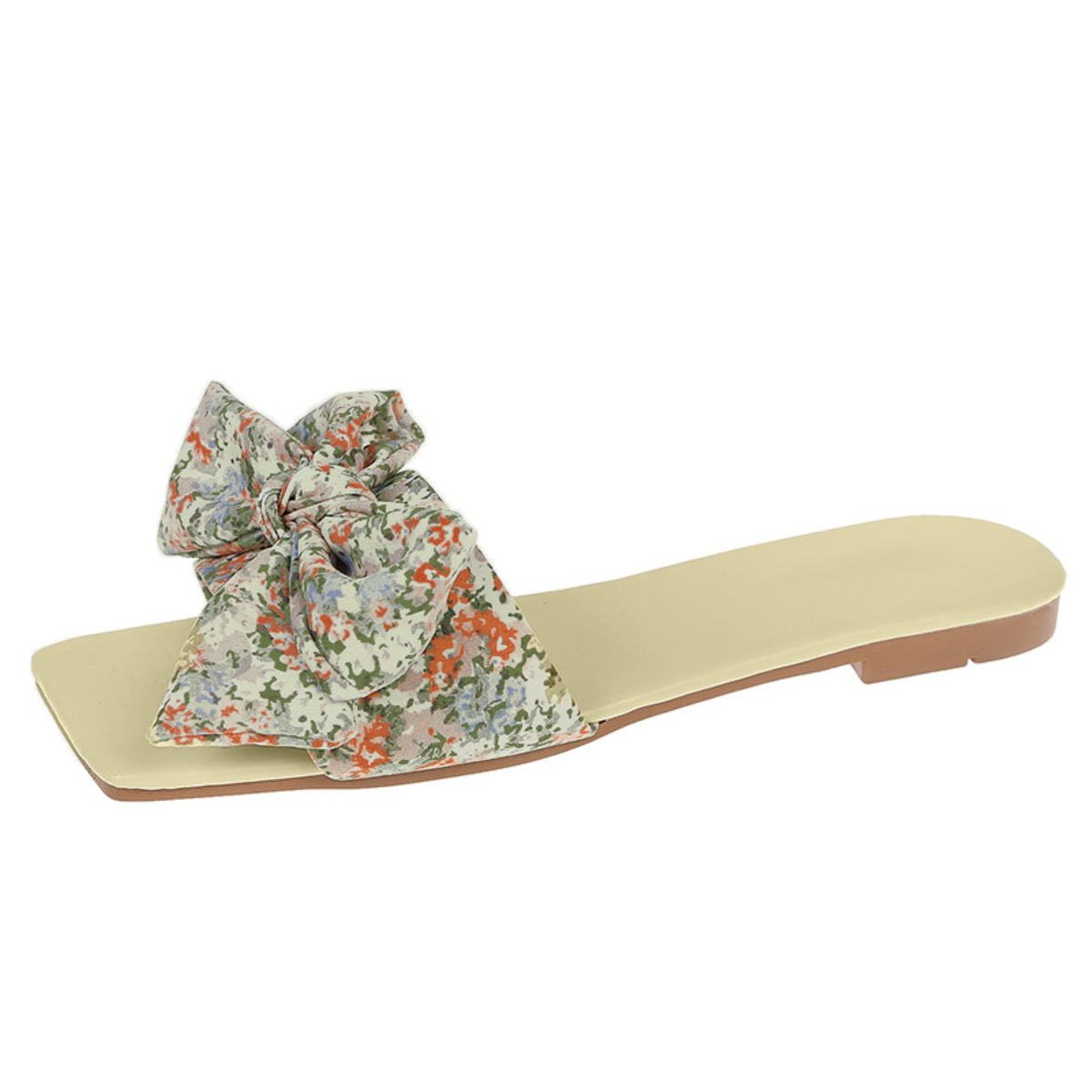 Modern Chic All-Season PU/Artificial Leather/Microfiber Leather Women's Flat Slippers | Color: Orange | Image 2