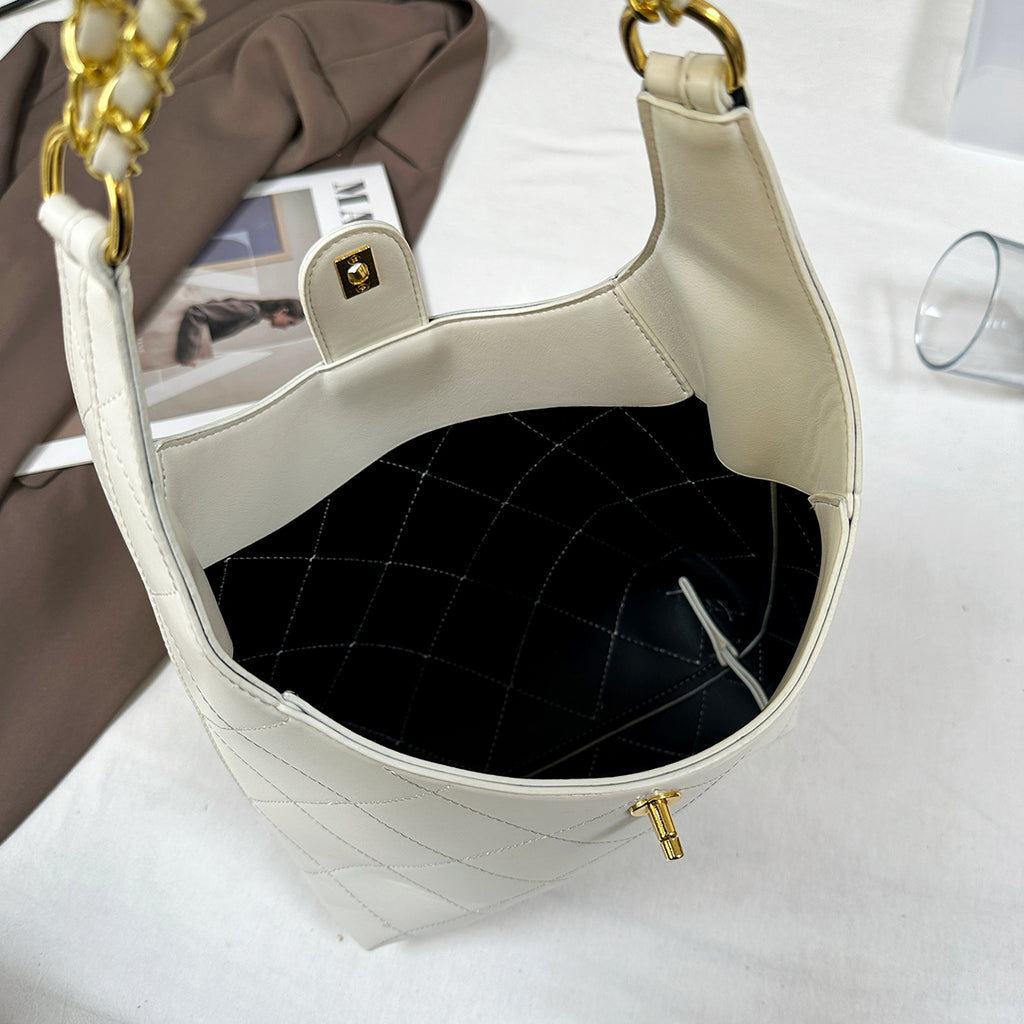 Modern Chic All-Season PU/Artificial Leather/Microfiber Leather Women's Handbags Tote Bags | Color: White | Image 2