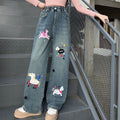 Casual Sporty Winter Girls' Jeans, Ages 4-14 | Color: Blue | Image 1