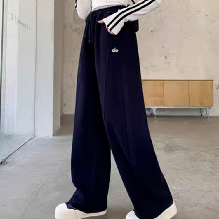 Casual Sporty Autumn Unisex Kids' Casual Pants, Ages 4-11 | Color: Navy | Image 1