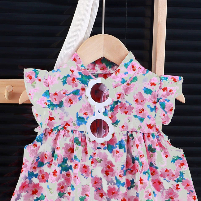 Sweet & Cute Summer Girls' A-Line Dress, Ages 2-13 | Color: Style 1 | Image 3