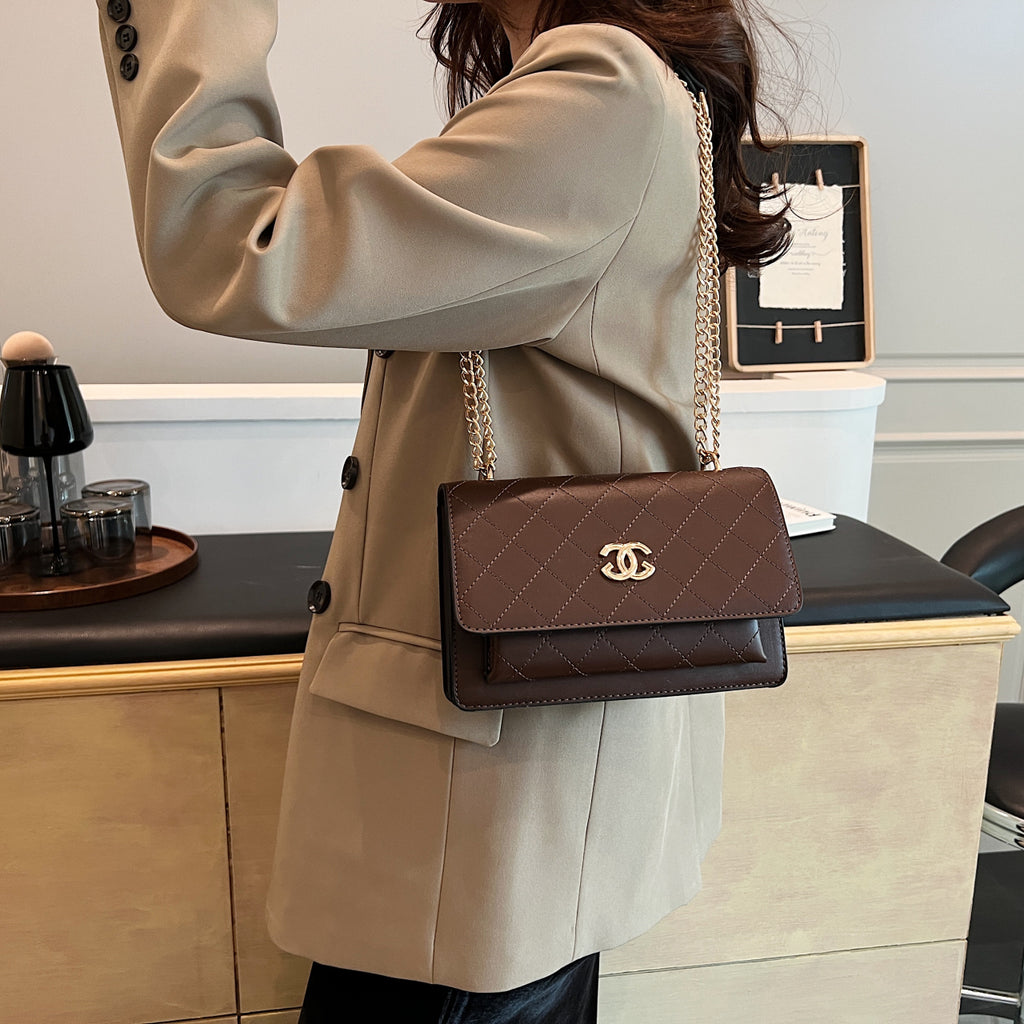 Modern Chic All-Season PU/Artificial Leather/Microfiber Leather Women's Crossbody Bags Other Bags | Color: Coffee | Image 3