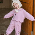Sweet & Cute Autumn 2-Piece Girls' Pants Suit, Ages 2-9 | Color: Purple | Image 1