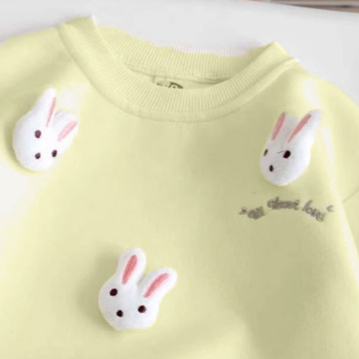 Sweet & Cute Autumn Girls' Sweatshirt, Ages 2-7 | Color: White | Image 2