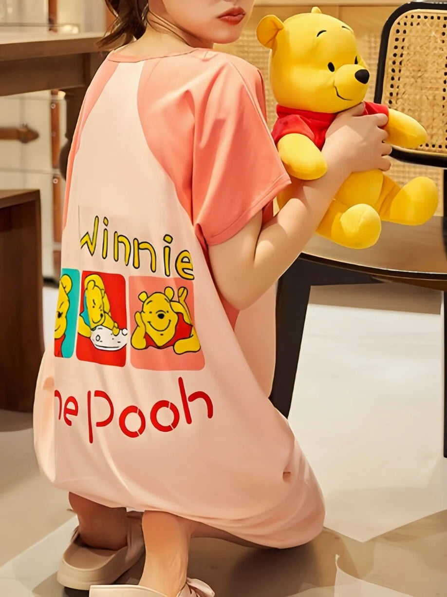 All-Season Sweet & Cute Summer Women 's Short  Sleeve Sleep Dress | Color: Style 1 | Image 2