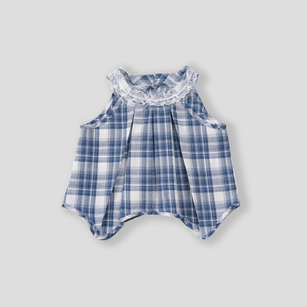 Casual Sporty Summer 2-Piece Girls' Pants Suit, Ages 2-9 | Color: Blue | Image 3