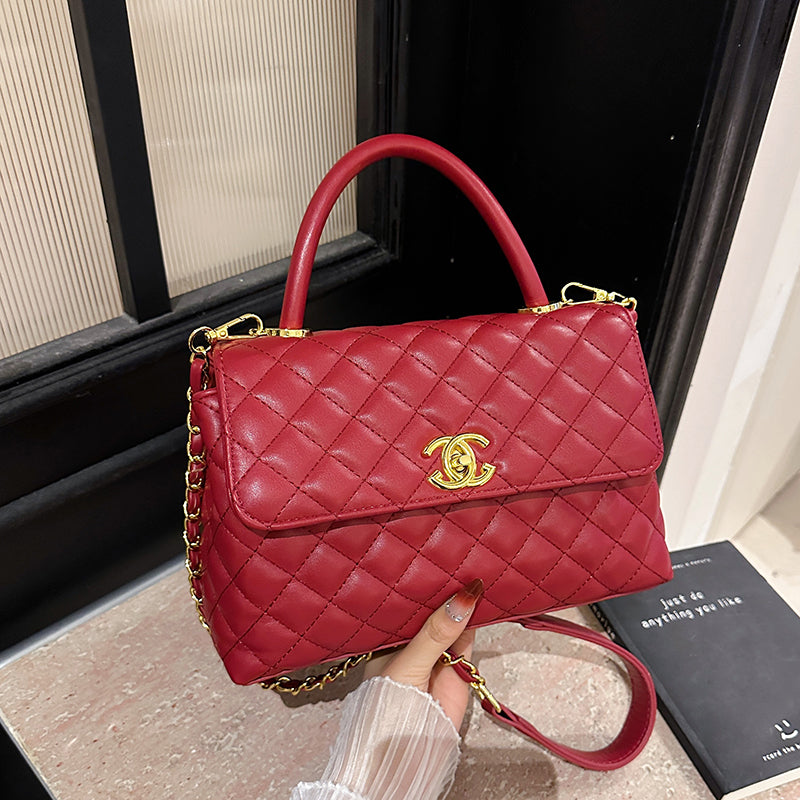 Modern Chic All-Season PU/Artificial Leather/Microfiber Leather Women's Handbags Other Bags | Color: Red | Image 2