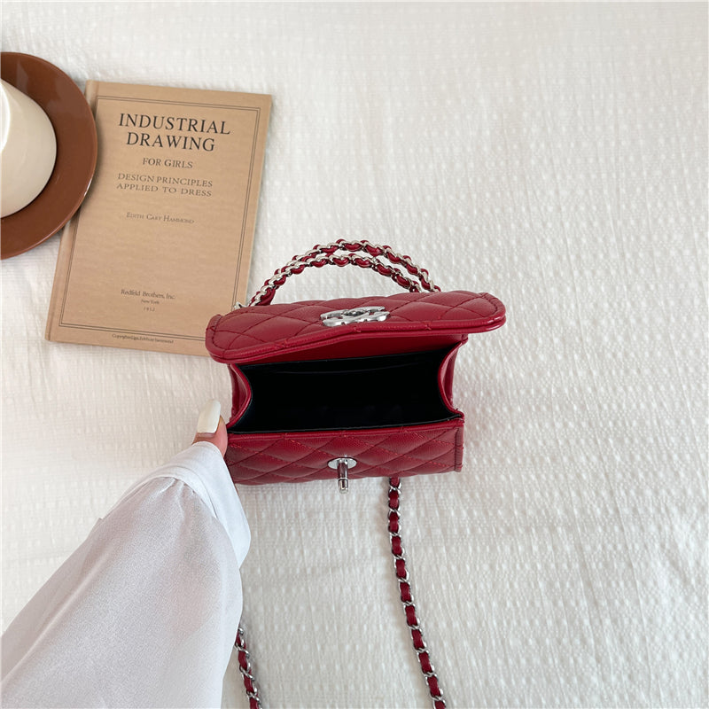 Modern Chic All-Season PU/Artificial Leather/Microfiber Leather Women's Handbags Other Bags | Color: Red | Image 2