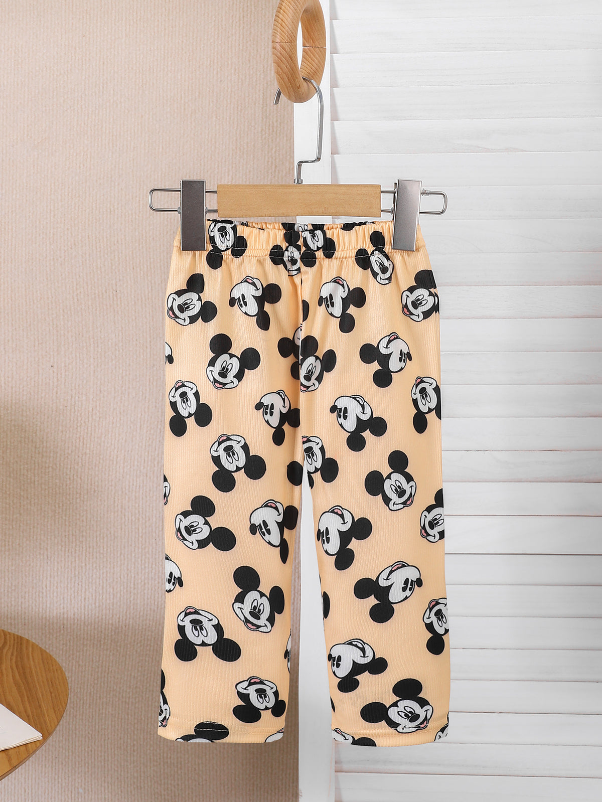 Modern Chic All-Season Casual Sporty Autumn 2-Piece Unisex Baby Pants Suit, Ages 0-24 Months | Color: Apricot | Image 2
