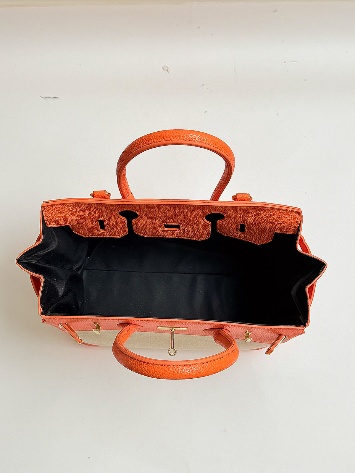 Quiet Luxury All-Season Cloth / Textile Women's Handbags Tote Bags | Color: Orange | Image 3