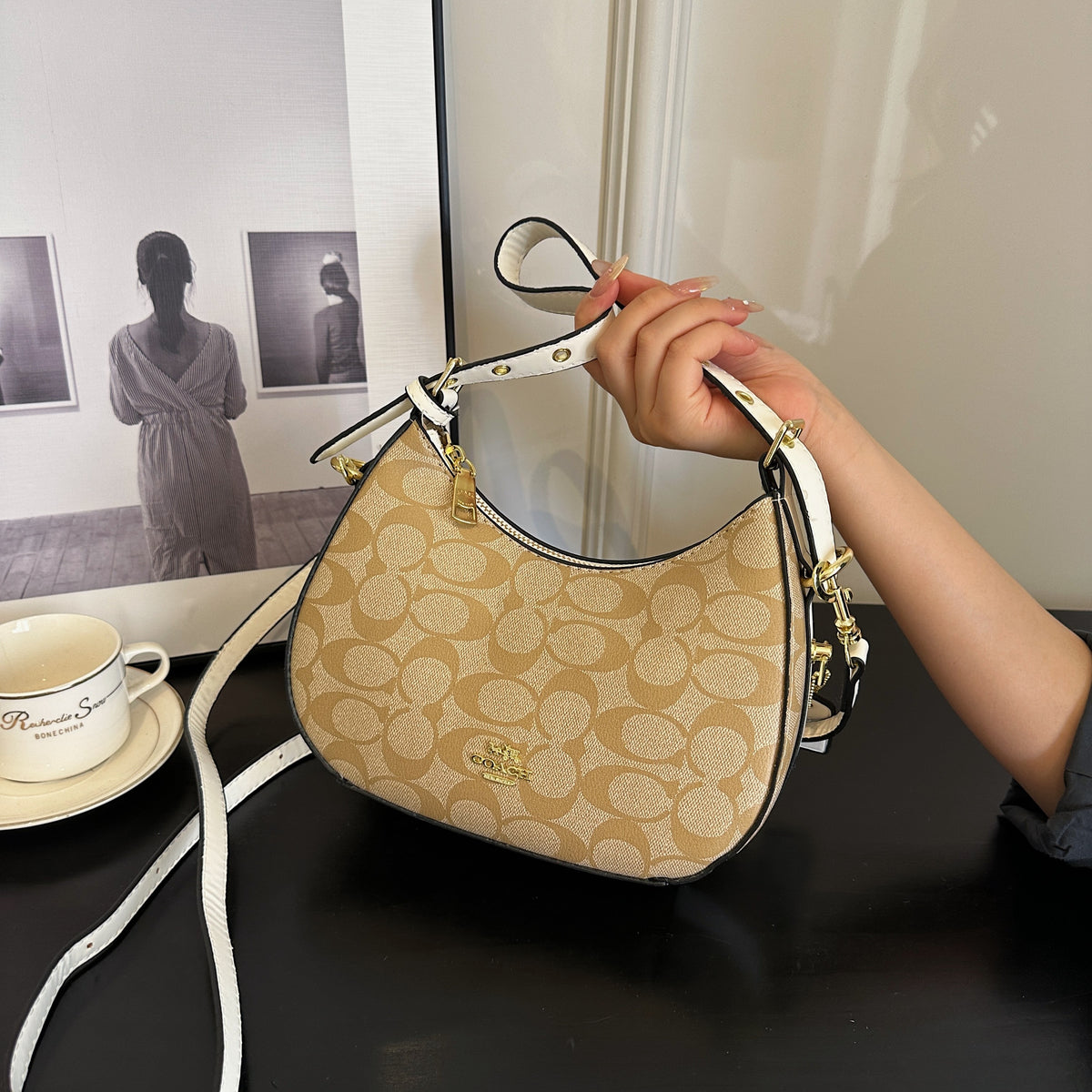 Modern Chic All-Season PU/Artificial Leather/Microfiber Leather Women's Shoulder Bags Underarm Bags | Color: Style 4 | Image 3