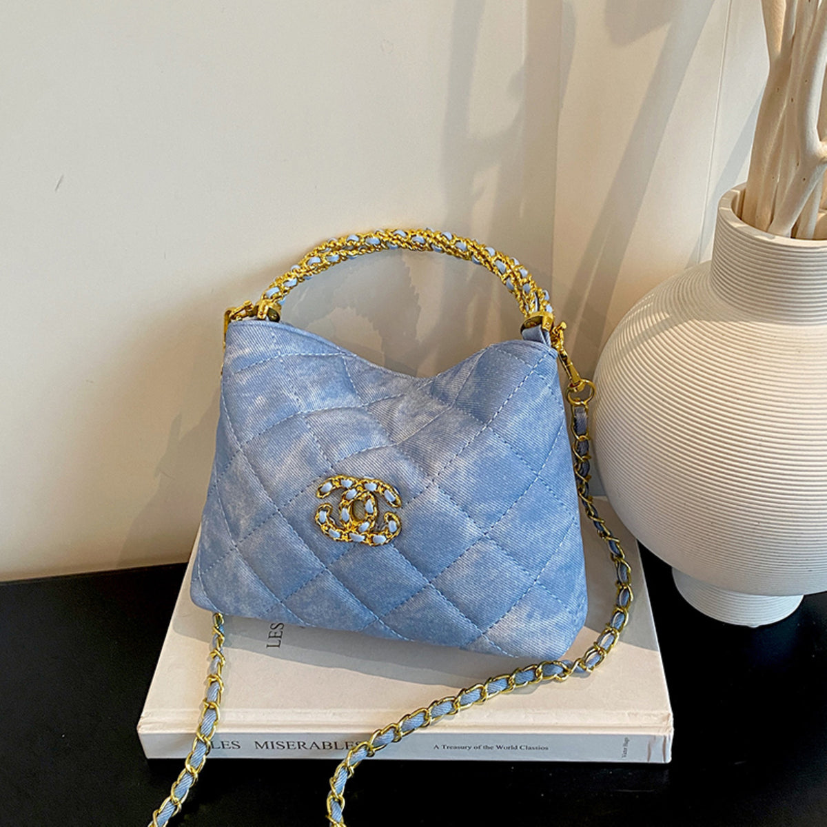 Modern Chic All-Season PU/Artificial Leather/Microfiber Leather Women's Handbags Other Bags | Color: Sky Blue | Image 1