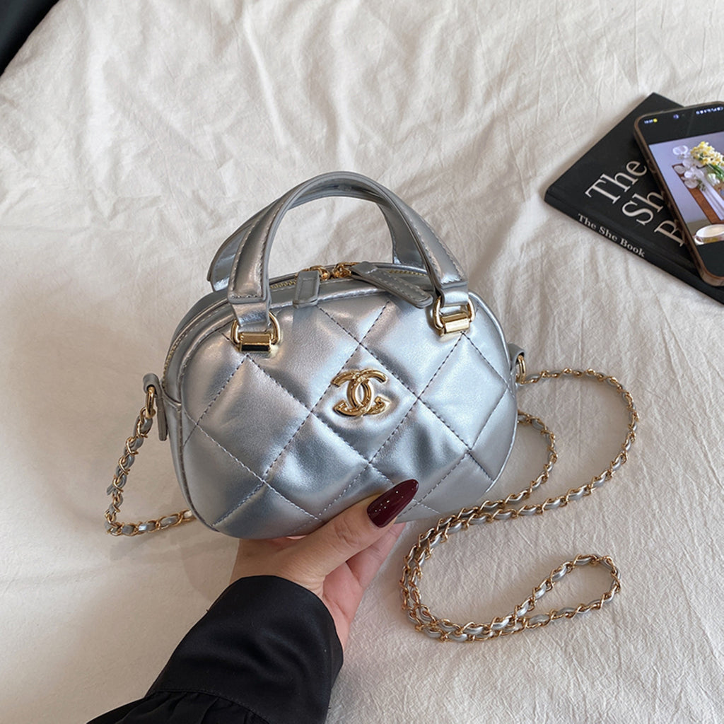 Modern Chic All-Season PU/Artificial Leather/Microfiber Leather Women's Handbags Other Bags | Color: Silver | Image 2