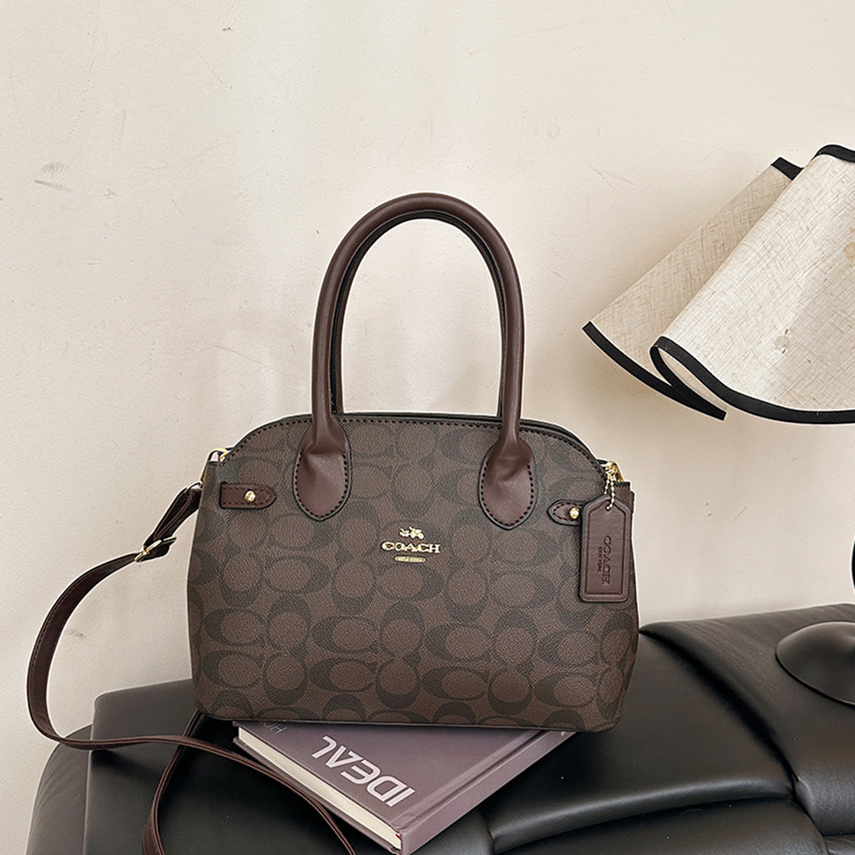 Modern Chic All-Season PU/Artificial Leather/Microfiber Leather Women's Handbags Other Bags | Color: Coffee | Image 3