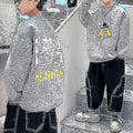 Minimalist Autumn Boys' Sweatshirt, Ages 2-13 | Color: Grey | Image 1