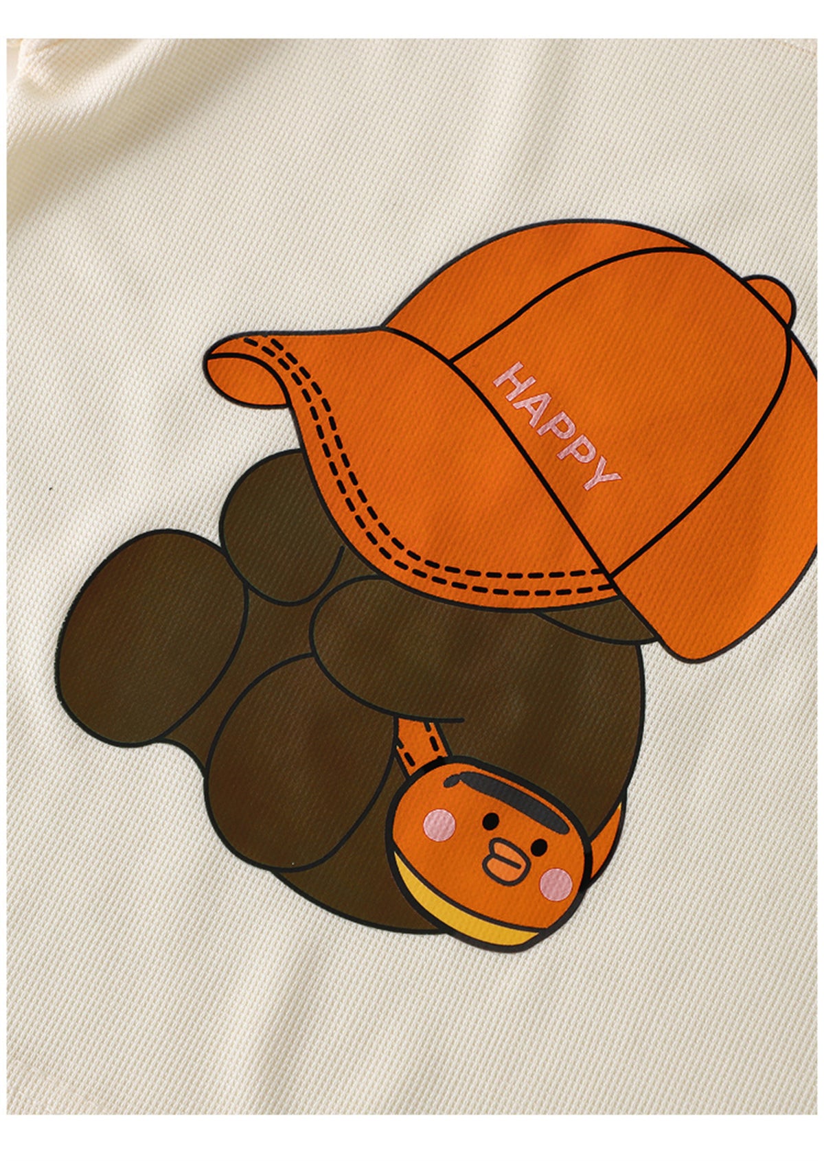 Modern Chic All-Season Minimalist Summer 2-Piece Unisex Kids' Pants Suit, Ages 2-5 | Color: Orange | Image 3
