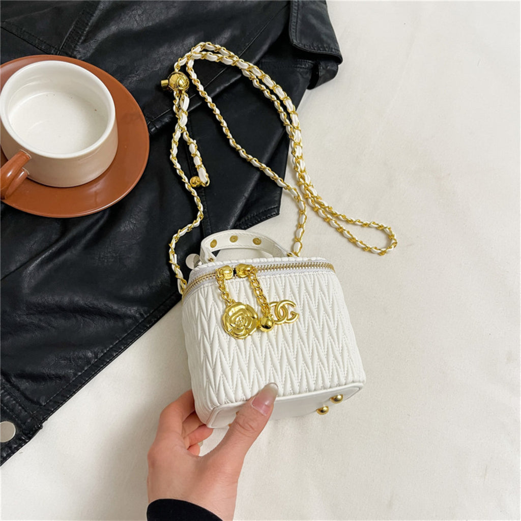 Modern Chic All-Season PU/Artificial Leather/Microfiber Leather Women's Handbags Box Bags | Color: White | Image 3