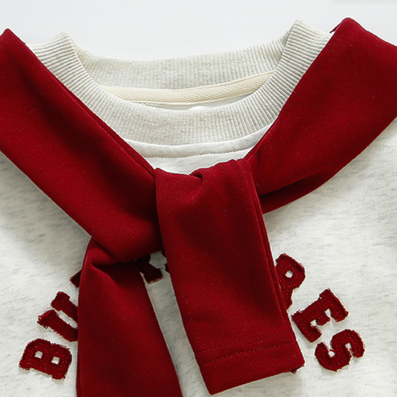 Casual Sporty Autumn 2-Piece Girls' Pants Suit, Ages 2-9 | Color: As the Picture | Image 2