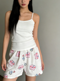 Sweet Feminine Summer 2 Pcs Women 's Sleeveless Sleep Set | Color: Style 1 | Image 1