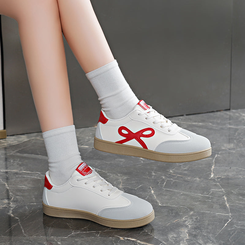Modern Chic All-Season PU/Artificial Leather/Microfiber Leather Women's Skate Shoes | Color: Red | Image 2