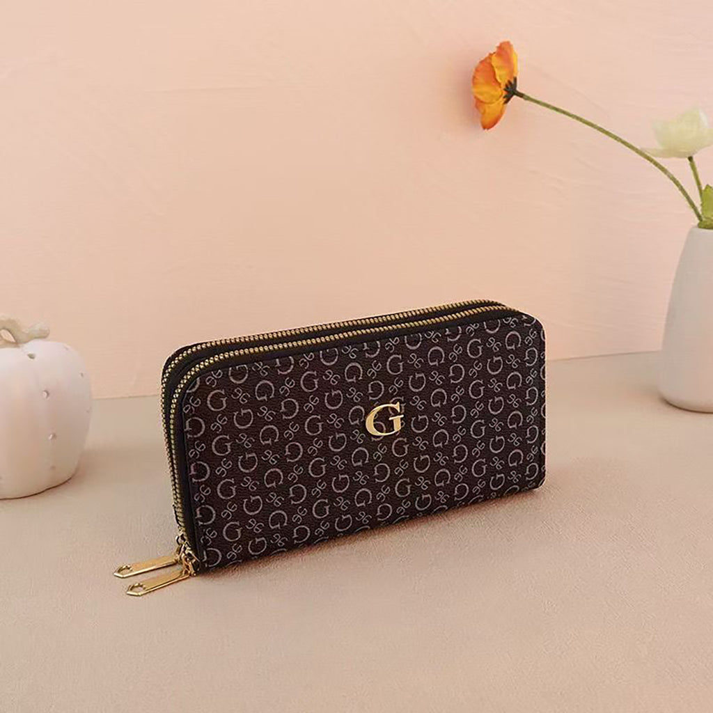 Modern Chic All-Season PU/Artificial Leather/Microfiber Leather, Cloth / Textile, Faux Fur Women's Functional Bags Purses/Wallet | Color: Black | Image 1