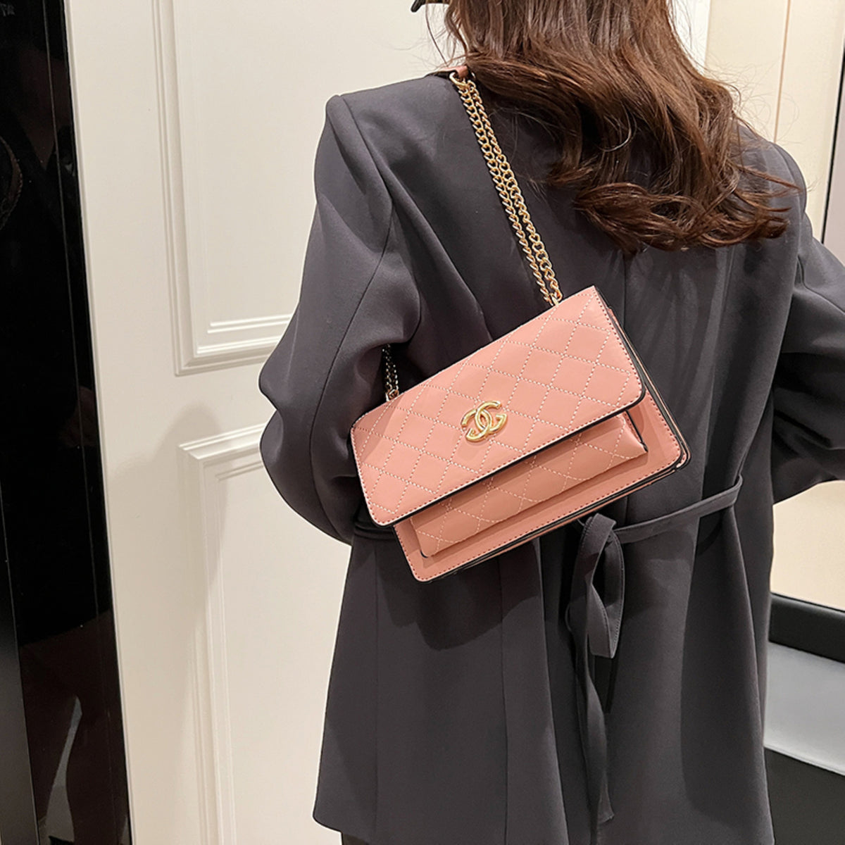 Modern Chic All-Season PU/Artificial Leather/Microfiber Leather Women's Handbags Other Bags | Color: Pink | Image 3