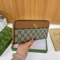 Modern Chic All-Season PU/Artificial Leather/Microfiber Leather, Cloth / Textile Women's Functional Bags Purses/Wallet | Color: Brown | Image 1