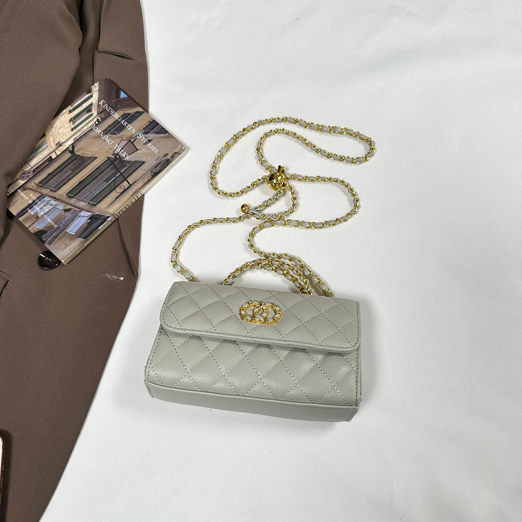 Modern Chic All-Season PU/Artificial Leather/Microfiber Leather Women's Crossbody Bags Other Bags | Color: Grey | Image 1