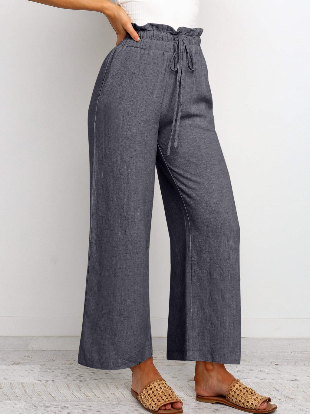 Minimalist All-Season Trousers | Color: Dark Grey | Image 1