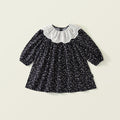Minimalist Autumn Girls' A-Line Dress, Ages 2-9 | Color: Flower | Image 1