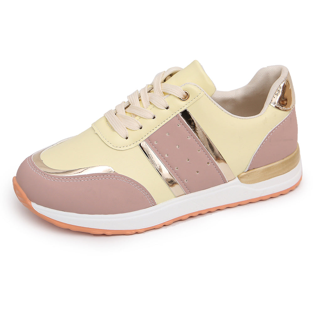 Modern Chic All-Season PU/Artificial Leather/Microfiber Leather Women's Casual Shoes | Color: Yellow | Image 2