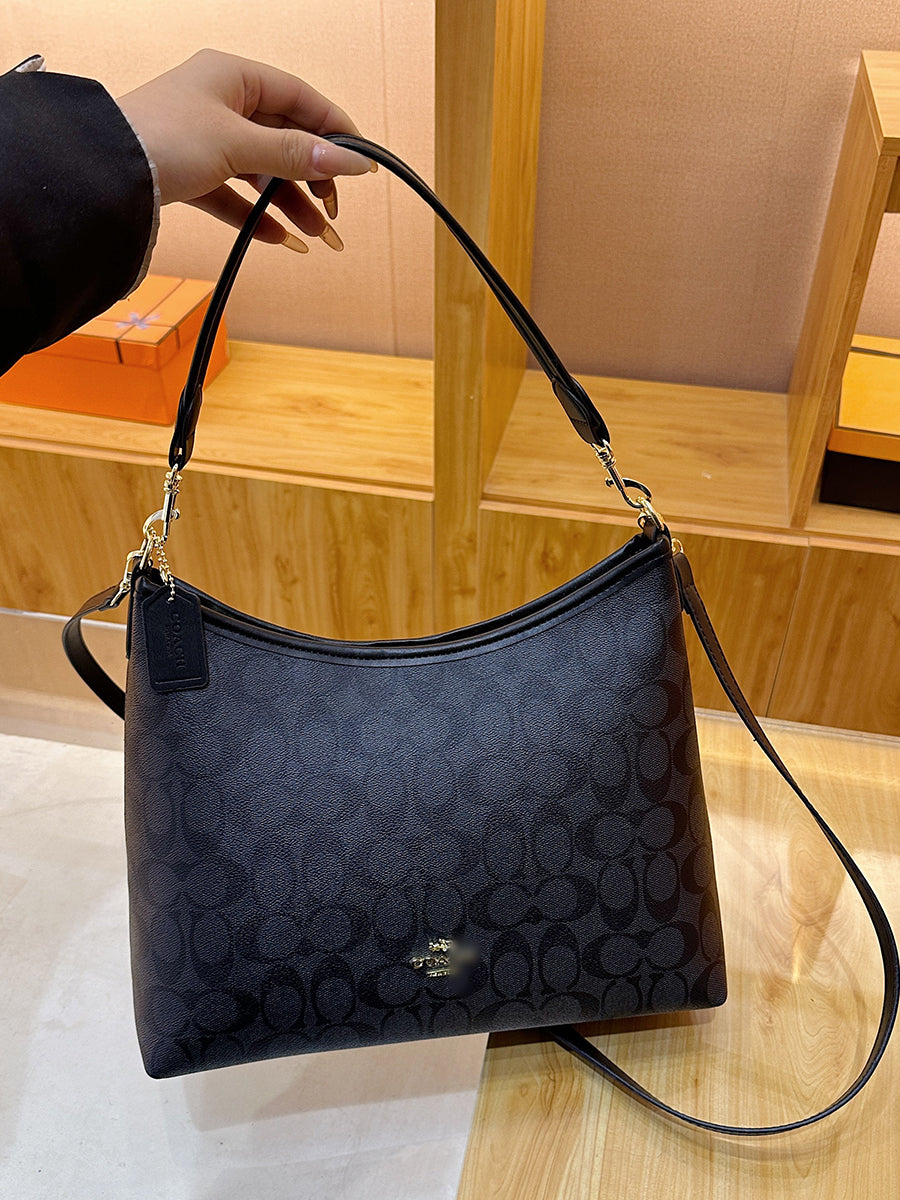 Modern Chic All-Season PU/Artificial Leather/Microfiber Leather, Cloth / Textile Women's Shoulder Bags Tote Bags | Color: Black | Image 2