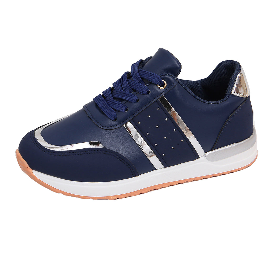 Modern Chic All-Season PU/Artificial Leather/Microfiber Leather Women's Casual Shoes | Color: Blue | Image 2