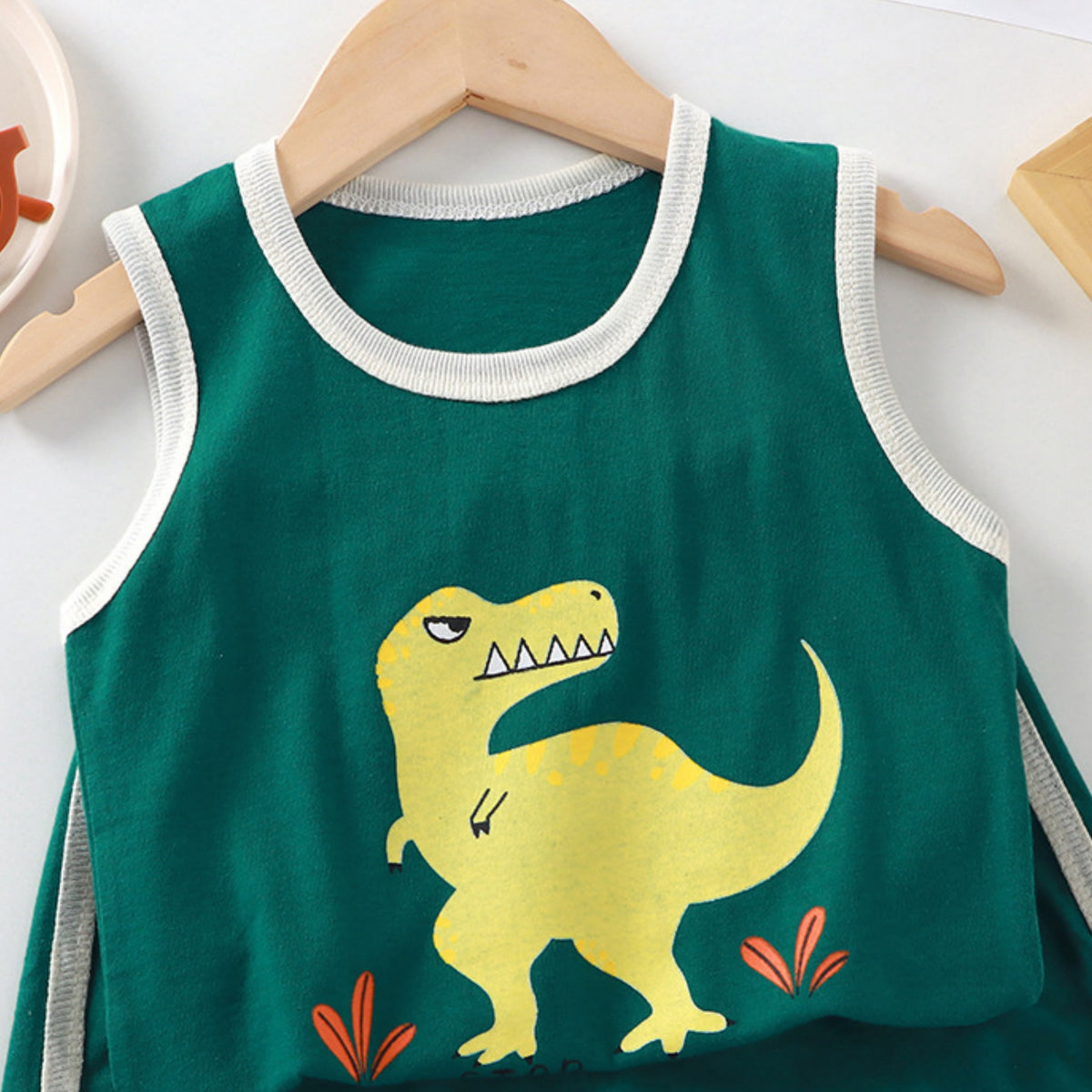Casual Sporty Summer 2-Piece Baby Boys' Pants Suit, Ages 1-24 Months | Color: Style 1 | Image 3