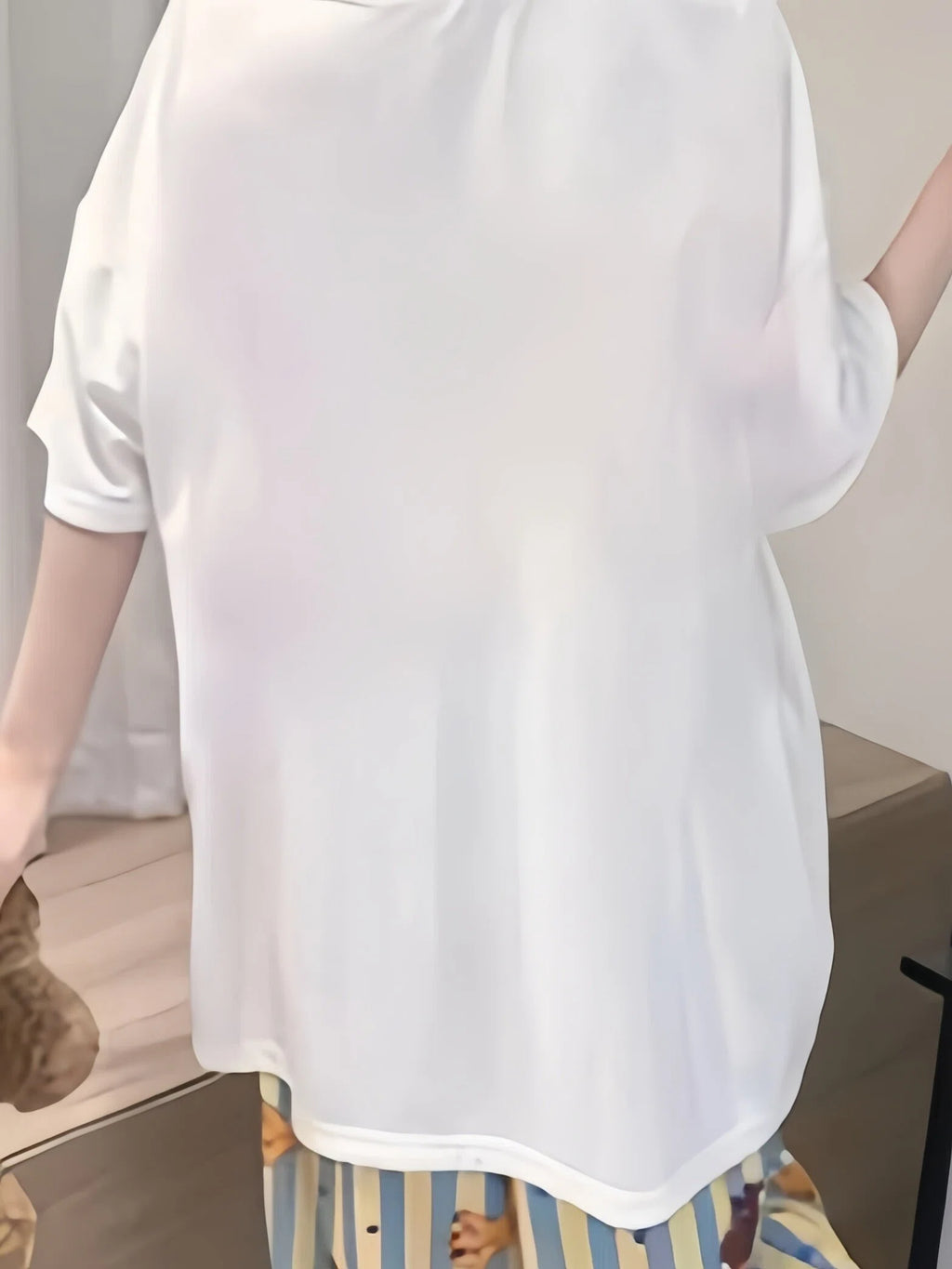 Sweet & Cute Summer 2 Pcs Women 's Short  Sleeve Sleep Set | Color: Style 1 | Image 2