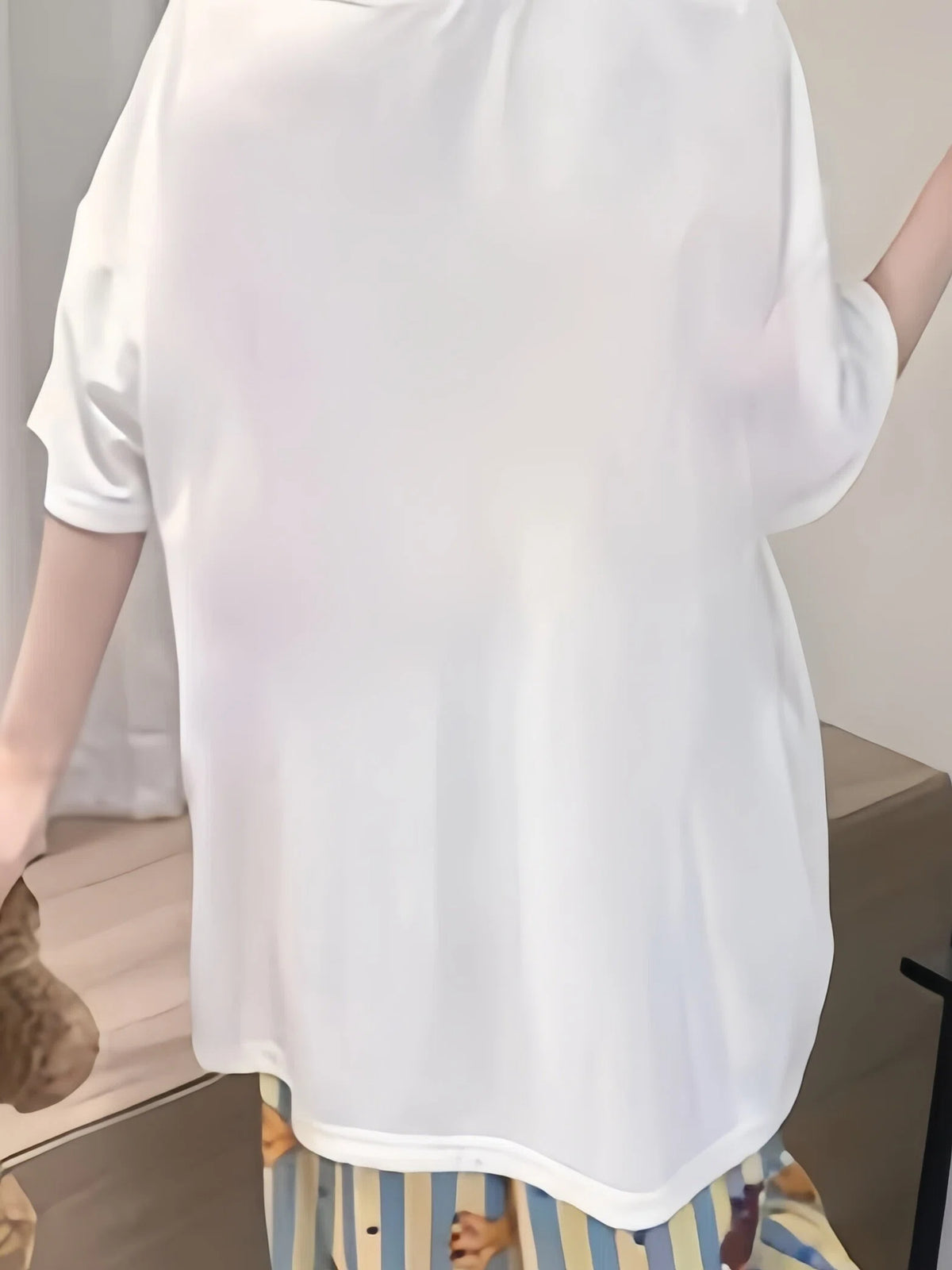 Sweet & Cute Summer 2 Pcs Women 's Short  Sleeve Sleep Set | Color: Style 1 | Image 2