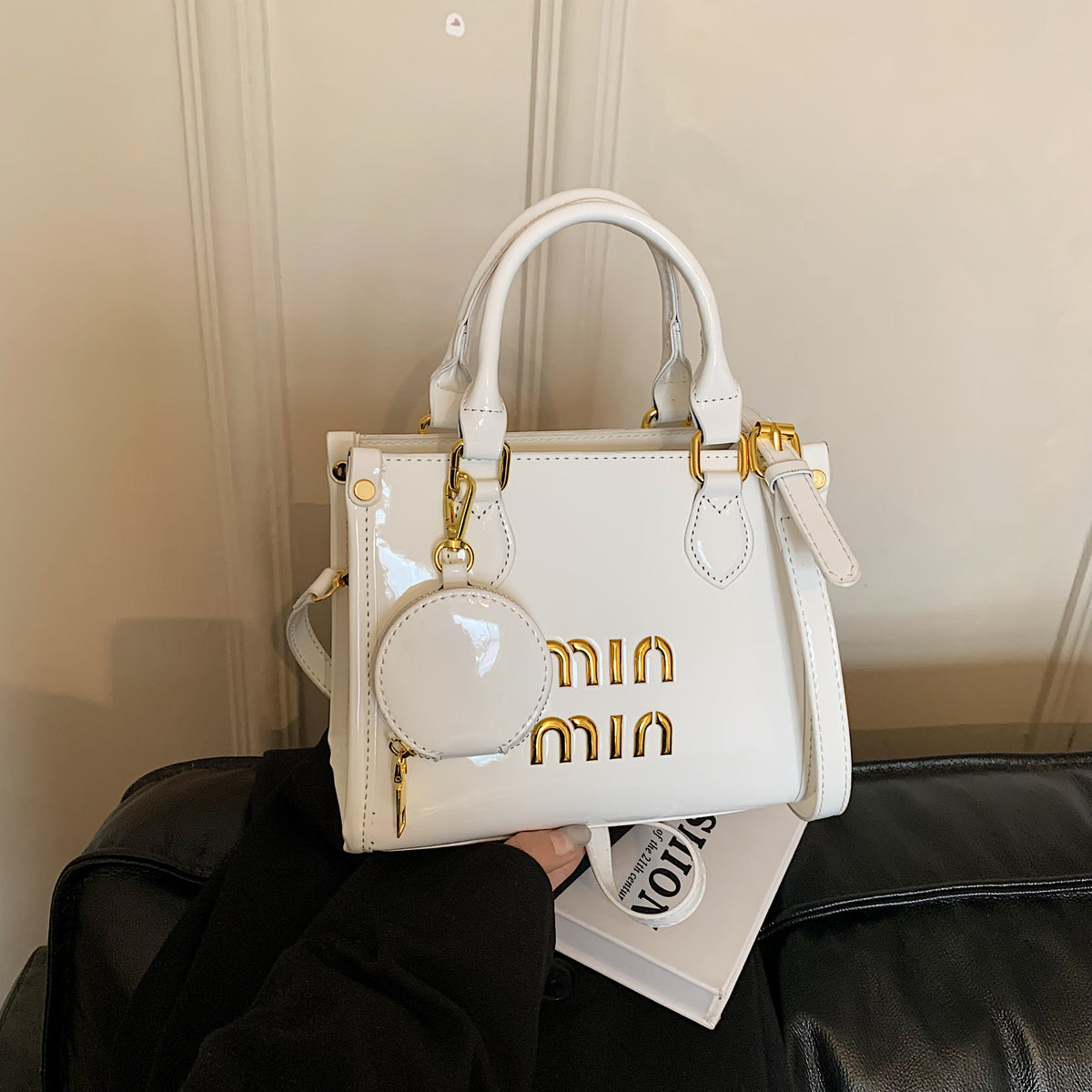 Modern Chic All-Season PU/Artificial Leather/Microfiber Leather Women's Shoulder Bags Other Bags | Color: White | Image 3