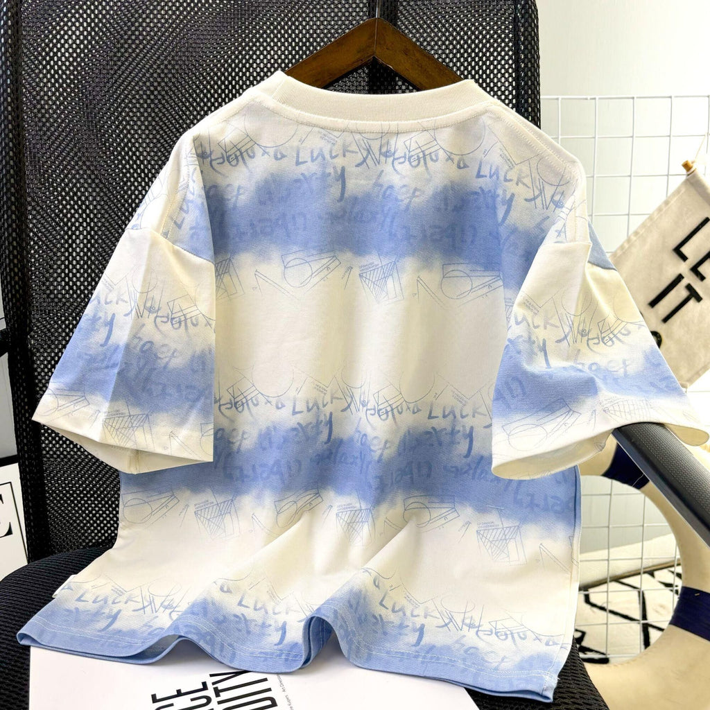 Minimalist Summer Boys' T-Shirt, Ages 3-14 | Color: Blue | Image 2