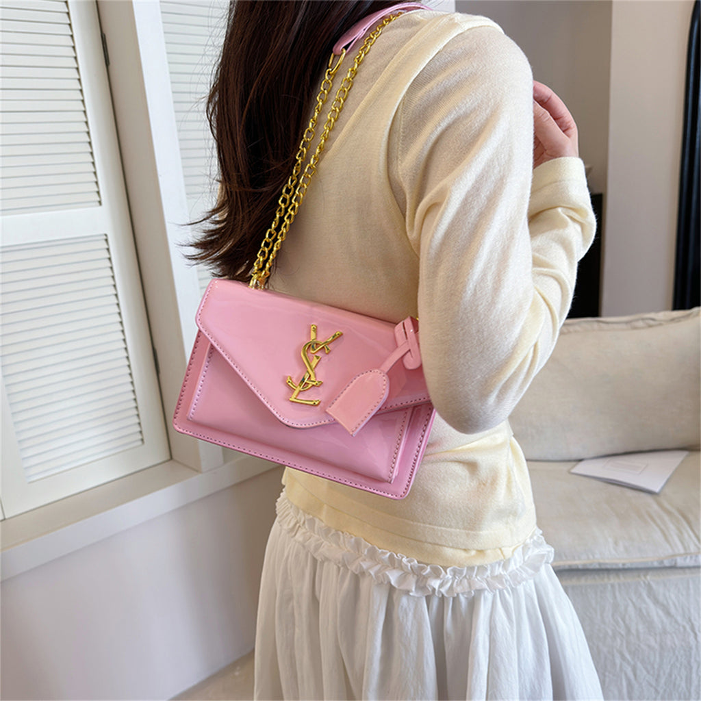 Modern Chic All-Season PU/Artificial Leather/Microfiber Leather, Patent Leather/Glossy Women's Handbags Other Bags | Color: Pink | Image 2