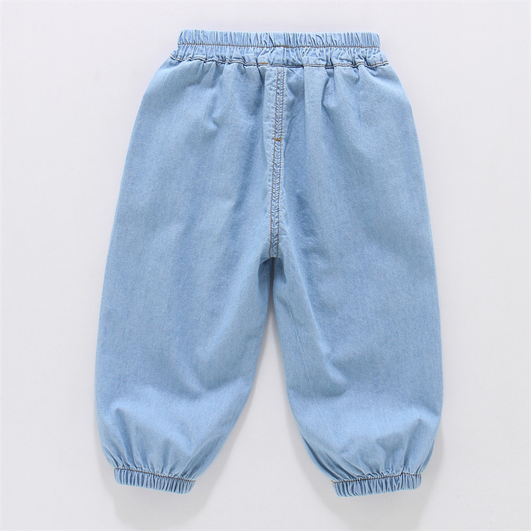 Minimalist Autumn Girls' Jeans, Ages 2-9 | Color: Light Blue | Image 3